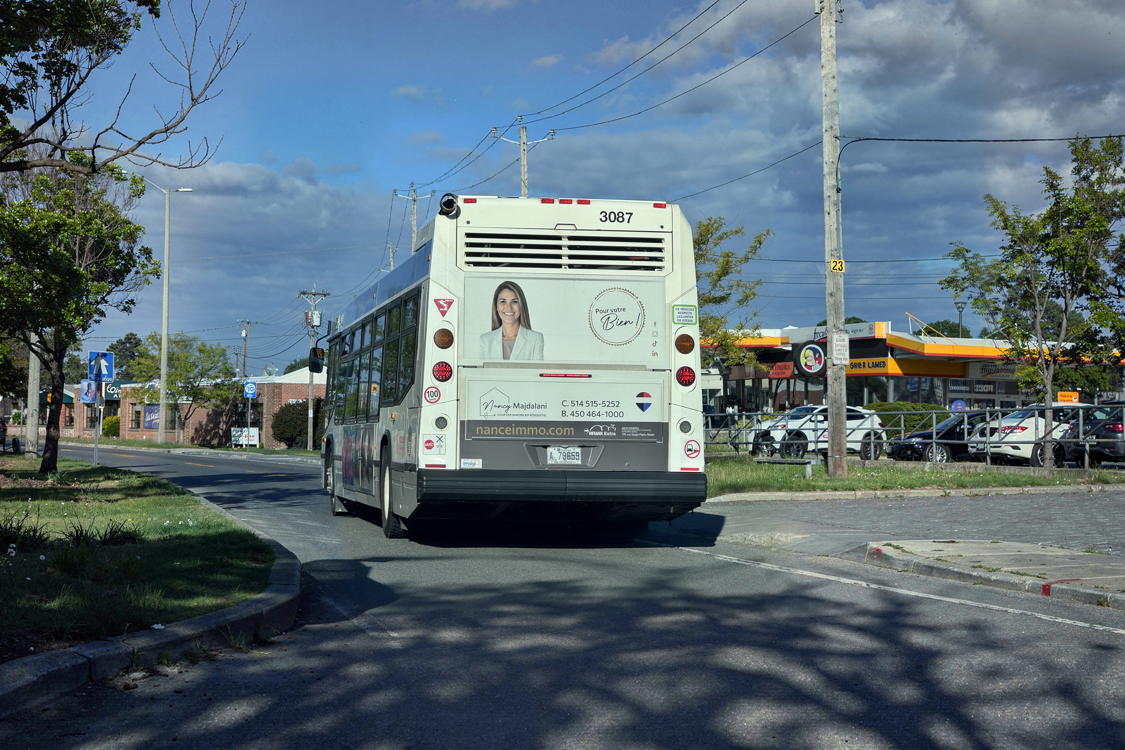 Autobus publicitaire Nance Immo